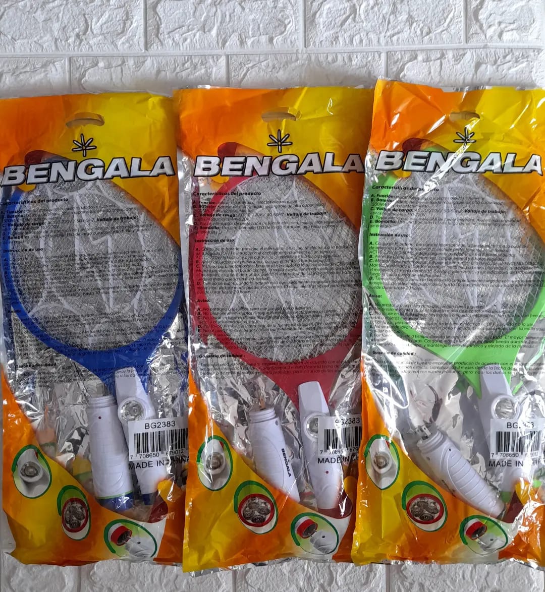 RAQUETA MATA MOSQUITOS BENGALA