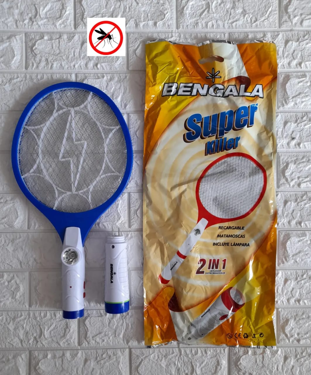 RAQUETA MATA MOSQUITOS BENGALA