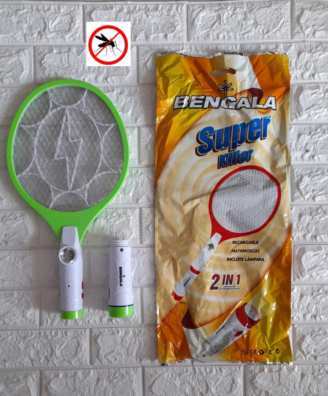 RAQUETA MATA MOSQUITOS BENGALA