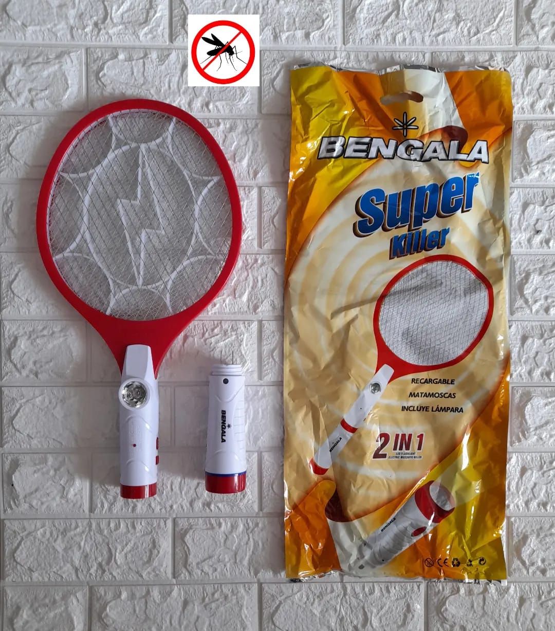RAQUETA MATA MOSQUITOS BENGALA